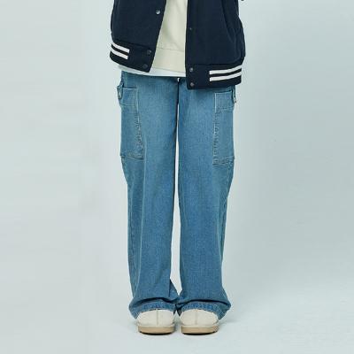 [소이] 여자 겨울이월 카고와이드블루진(24W5257)