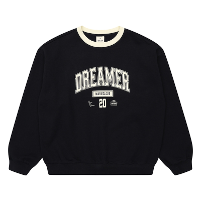 [틴톡] 여자 봄이월 립 배색 루즈핏 레터링티(25OT453)