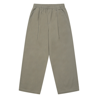 [소이] 남자 봄이월 카키원턱 와이드밴딩면바지(25S0206)