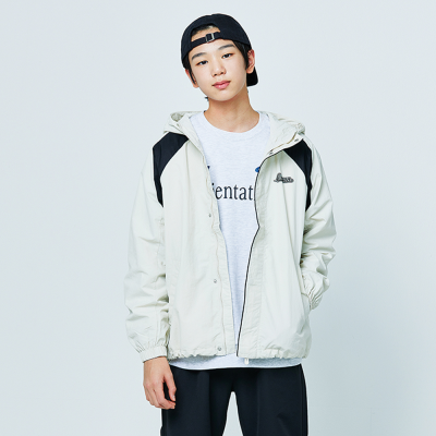 [소이] 남녀공용 가을이월 나일론배색후드점퍼(25S0102)