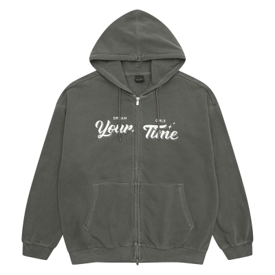 [틴톡] 여자 가을이월 박시핏 피그먼트 후드점퍼(25OT152)