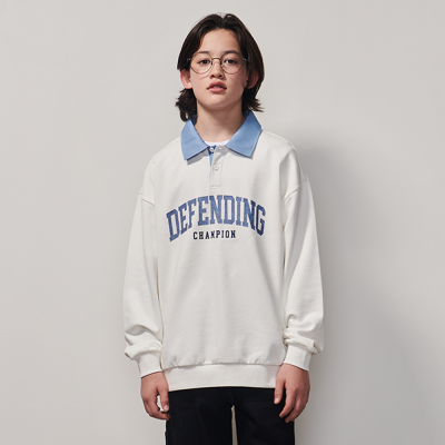 [에꼴리에] 남자 가을이월 데님카라 맨투맨티(25A1404)