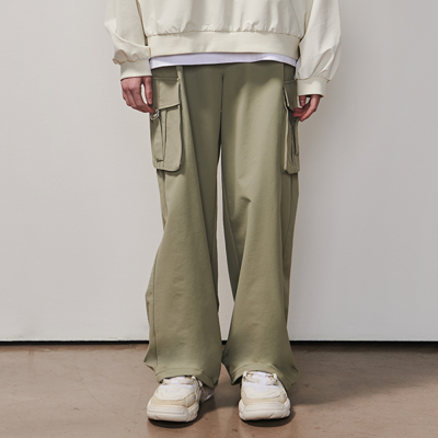 [에꼴리에] 여자 봄이월 스트랩 빅카고 와이드바지(25A1252)