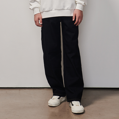 [에꼴리에] 남자 봄이월 루즈 스트레이트 카펜터 셀비지진(25A1206)