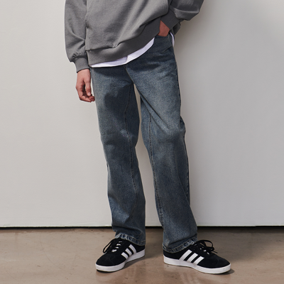 [에꼴리에] 남자 봄이월 스트레이트 워싱 블루진(25A0208)