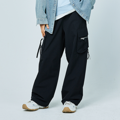 [소이] 여자 봄이월 카고와이드나일론스판바지(25S1254)