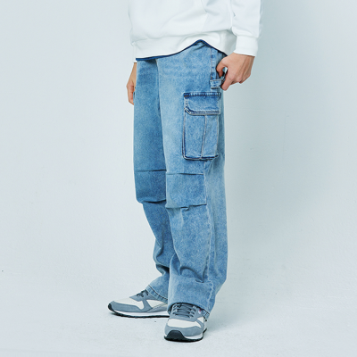 [소이] 남자 봄이월 카고파라슈트블루진(25S1207)