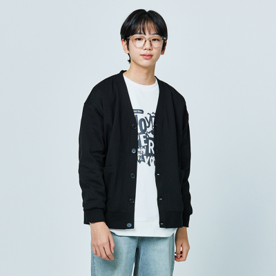 [소이] 남녀공용 가을이월 블랙가디건(25S1102)