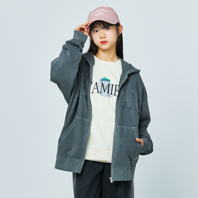 [소이] 남자 가을이월 피그먼트후드집업점퍼(25S1103)