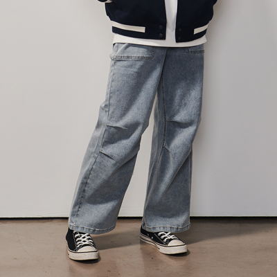 [에꼴리에] 여자 봄이월 애쉬블루 파라슈트진(25A1254)