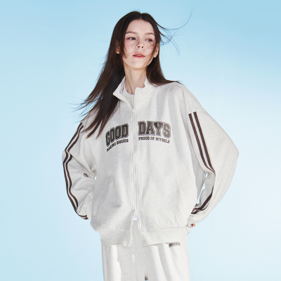 [틴톡] 여자 여름이월 오버핏 투웨이 카라 점퍼(25PT781)