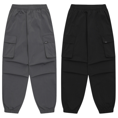 [소이] 남자 여름이월 카고파라슈트쿨스판조거바지(25M0233)