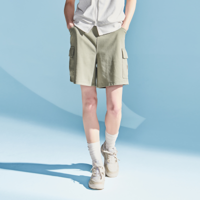 [틴톡] 여자 여름이월 4부 카키 카고 바지(25PT756)