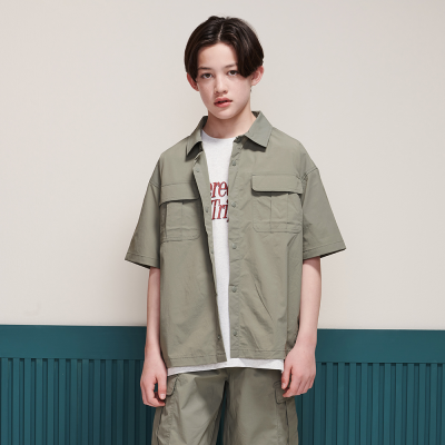 [에꼴리에] 남자 여름이월 5부 쿨스판 포켓셔츠(25B5703)