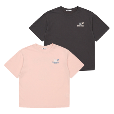 [소이] 여자 여름이월 5부빈티지일러스트티(25M5453)