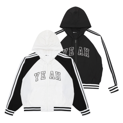 [소이] 여자 여름이월 2선쿨스판래글런후드점퍼(25M0152)