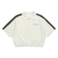 [틴톡] 여자 여름신상 트랙 라인 반집업 카라티(25PT751)