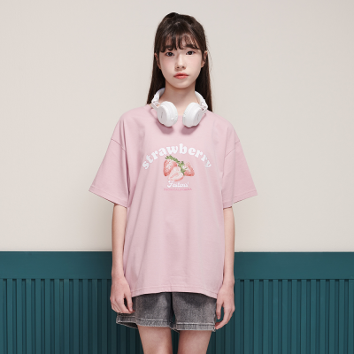 [에꼴리에] 여자 여름이월 4.5부과일프린트티(25B1461)