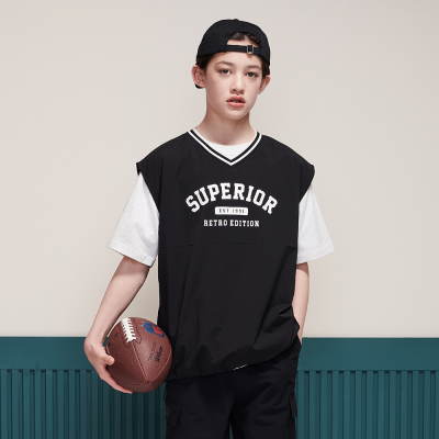 [에꼴리에] 남자 여름이월 쿨스판 브이넥 조끼(25B0105)