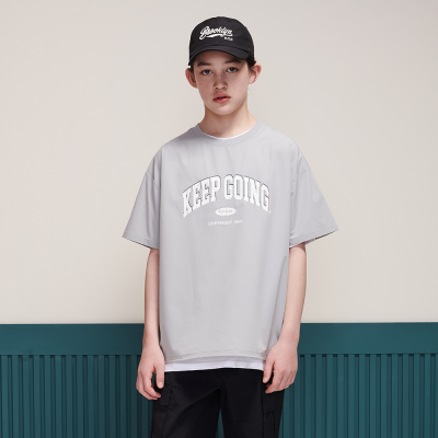 [에꼴리에] 남자 여름이월 4.5부 크랙 레터링 쿨스판티(25B1406)