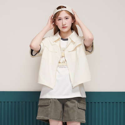 [에꼴리에] 여자 여름이월 4.5부 쿨스판 카라점퍼(25B1151)