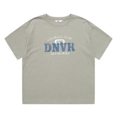 [소이] 남자 여름이월 5부 카키 크렉레터링티(25M1420)