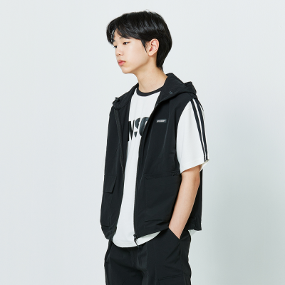 [소이] 남자 여름이월 아웃포켓 나일론 쿨후드조끼(25M1101)