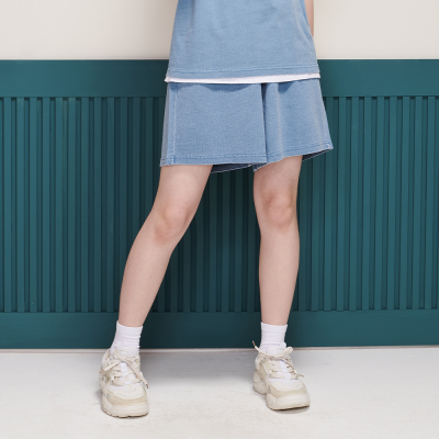 [에꼴리에] 여자 여름이월 4.5부 데님피그먼트 셋업바지(25B3760)