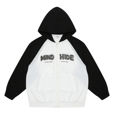 [에꼴리에] 여자 여름이월 루즈핏 라글란 썸머 후드집업(25B0153)