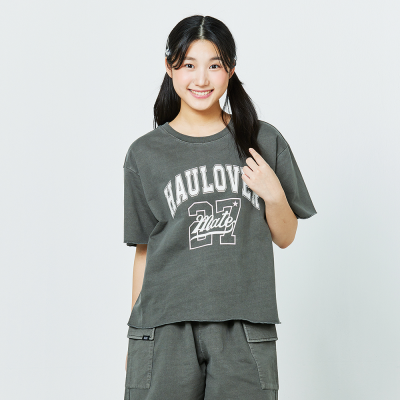 [소이] 여자 여름이월 4.5부 피그먼트 크롭셋업티(25M1759)