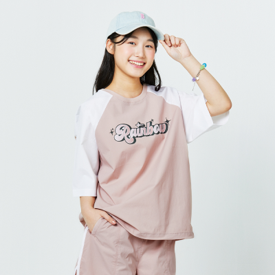 [소이] 여자 여름이월 5부 래글런 스판셋업티(25M1755)
