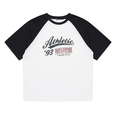 [소이] 남자 여름이월 5부 크렉레터링 래글런셋업티(25M1709)