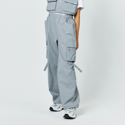 [소이] 여자 여름이월 와이드 아웃포켓 쿨와샤바지(25M1252)