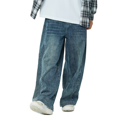 [소이] 여자 봄이월 사이드폴딩 빈티지블루진(25F5282)