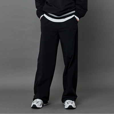 [소이] 남자 봄이월 블랙나일론스판바지(25F0232)