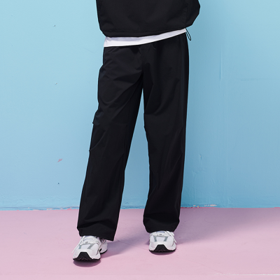 [에꼴리에] 남자 가을신상 나일론 스판 스트링 와이드 바지(25C0732)