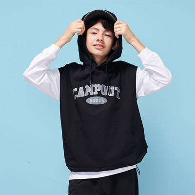 [에꼴리에] 남자 가을신상 나일론 스판 후드조끼(25C0731)