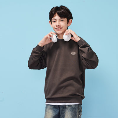 [에꼴리에] 남자 가을신상 심플로고 맨투맨티(25C0401)