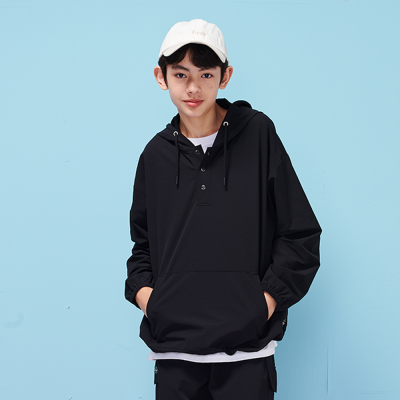 [에꼴리에] 남자 가을신상 스냅 반오픈 나일론후드티(25C5701)