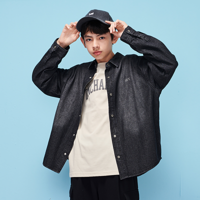 [에꼴리에] 남자 가을신상 루즈핏 워싱 데님셔츠(25C5331)