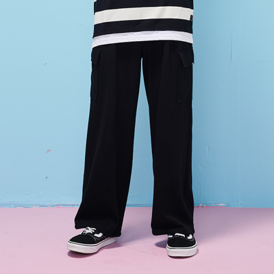 [에꼴리에] 남자 봄이월 더블직 원턱와이드 카고바지(25C1201)