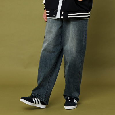 [소이] 남자 봄이월 커브드라인 다크블루진(25F1205)