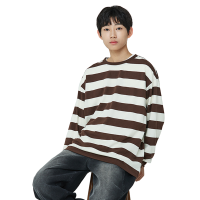 [소이] 남자 가을신상 브라운스트라이프티(25F0404)