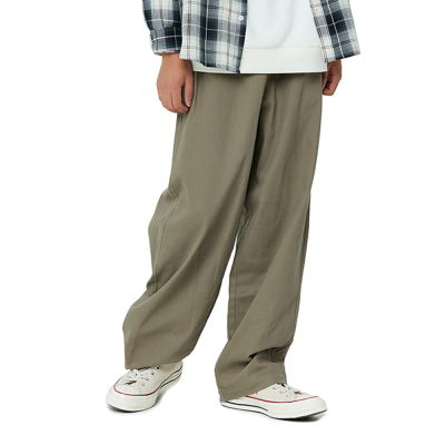 [소이] 남자 봄이월 커브드와이드밴딩면바지(25F0204)