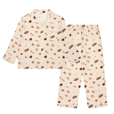 [소이] 여자 가을신상 브라운체크파자마세트(25FW752)