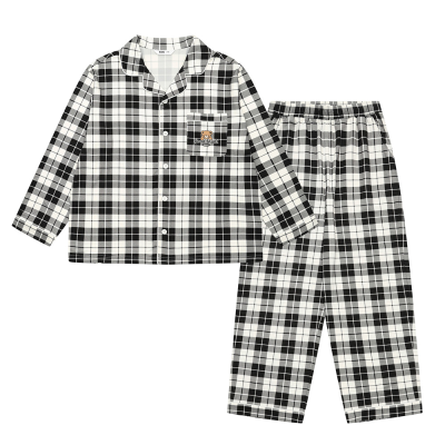 [소이] 여자 봄이월 블랙체크파자마세트(25FW751)