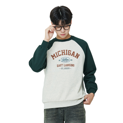 [소이] 남자 가을신상 싱글합포래글런맨투맨티(25F1405)