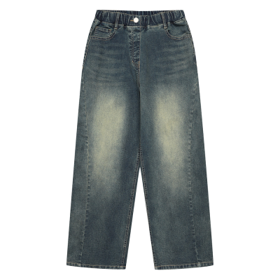 [소이] 여자 봄이월 와이드커브드빈티지진(25F1256)