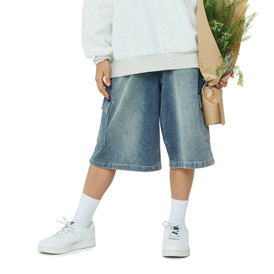 [소이] 여자 봄이월 6.5부원턱카고버뮤다블루진(25F0294)