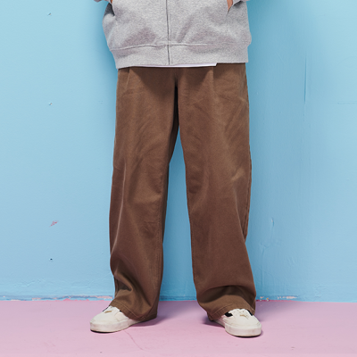 [에꼴리에] 남자 봄이월 카치온 원턱 세미와이드 바지(25C5202)